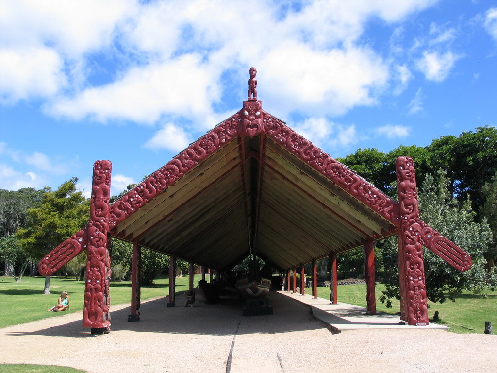 NZ-Noordeiland, Waitangi, botenhuis - foto HB