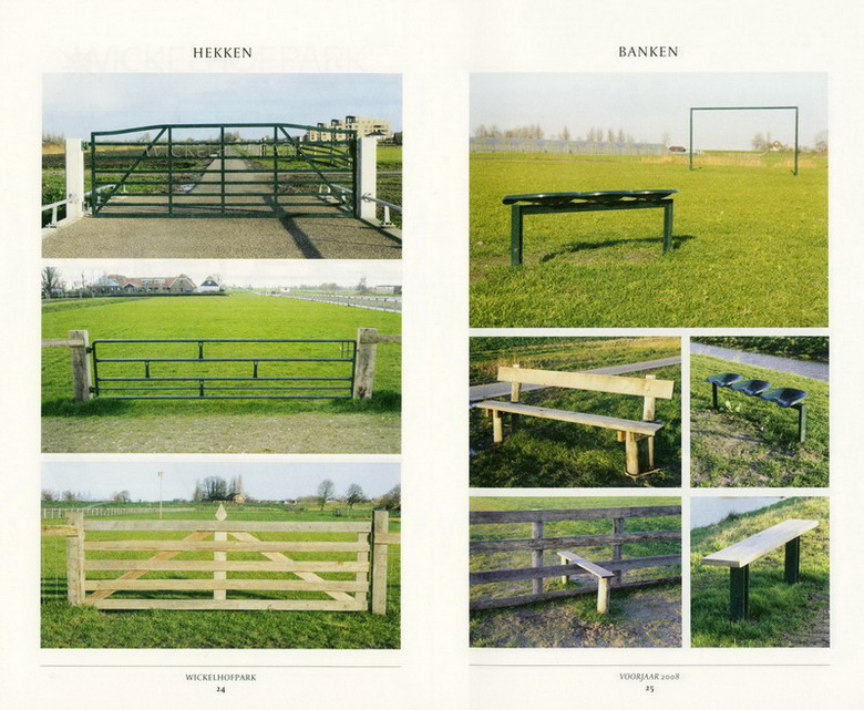 Scans van pagina's boekje "Wickelhofpark, de polder als park"